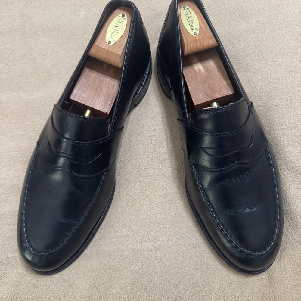 MENS BLACK ALLEN EDMONDS RANDOLPH LOAFERS SIZE 12D EXCELLENT CONDITION